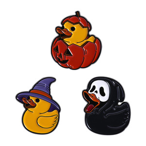 Nouvelle Épingle de Revers en Émail Souple, Motif Halloween (Canard, Citrouille, Fantôme, Sorcière), Style Tendance, pour Hommes et Femmes, Artisanat Métallique, Idéal Cadeau - Product Image 6