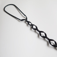Accessoires de ligne aérienne en acier et alliage d'aluminium revêtus de plastique, câble de maintien Guy Grip pour applications ADSS/OPGW