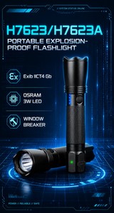 Linterna LED de Seguridad con Certificación CNEX WOSEN para Exteriores, Emergencias, Rompeventanas con Cabeza de Loto, Carga Directa, Linterna LED - Product Image 4