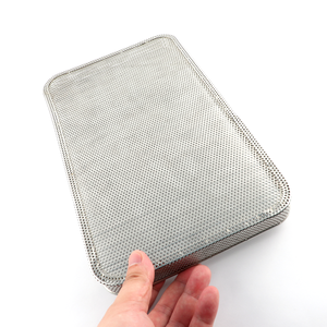 Bakery Broad <b>Net</b> Rim Metal Cake 3row Set Temperature Aluminum Wide Rim Tray Pizza Screen Alloy Pizza <b>Net</b> Perforated Pizza Pan - Product Image 4