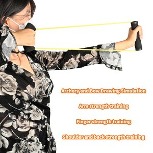 Bande de tube de pratique de tir à <span class=keywords><strong>l</strong></span>'arc de formation élastique de tir à <span class=keywords><strong>l</strong></span>'arc STARCN avec poignée - Product Image 3