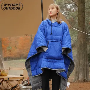 Mydays Outdoor Winter impermeabile antivento portatile personalizzato campeggio sacco a pelo Poncho cappotto antipioggia per uomo donna