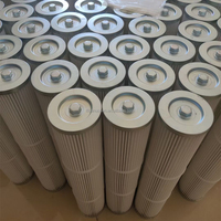 Filtre à air plissé de type conique lavable à membrane PTFE pour machine de mélange, filtre à sac industriel haute température