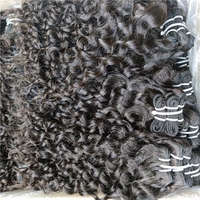 Letsfly — lot d'extensions de cheveux bouclés bouclés et non traités, qualité 9A, tissage, ondulées, vente en gros