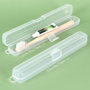 SUNSHING Personalized Toothbrush and <b>Toothpaste</b> Travel Case Chopstick Utensil Storage Holder Portable Plastic Toothbrush Box - Product Image 6