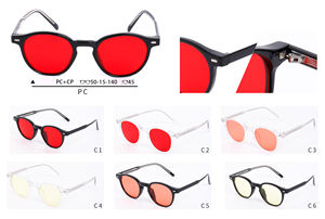 LMA 8631 Venta caliente 80% Anti luz azul de alta calidad hombre gafas TR90 + CP amarillo rojo naranja lentes mujeres gafas de sol clásicas - Product Image 6