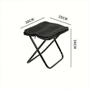 Outdoor Handbag <b>Double</b>-layer Folding <b>Chairs</b> Steel Custom Logo Foldable <b>Camping</b> <b>Chair</b> - Product Image 1