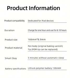 <span class=keywords><strong>ปากกา</strong></span>สไตลัสแบบชาร์จได้สำหรับแท็บเล็ตแอนดรอยด์ สำหรับ <span class=keywords><strong>Samsung</strong></span> Galaxy <span class=keywords><strong>Tab</strong></span> A8/<span class=keywords><strong>A7</strong></span> วัสดุโลหะ สำหรับการวาดภาพบนมือถือ - Product Image 2
