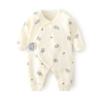 Nieuwe unisex romper van katoen zonder beugels met klittenbandsluiting voor herfst en winter