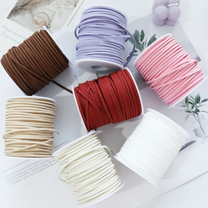 3mm Kunstwildleder-Lederband für DIY-Schmuck, Kleidungsetiketten, Bastelarbeiten, Blumen, Backen, Verpackung, Bänder, Spitze, Schuhe, Taschen, Floristik, Luxus - Product Image 1