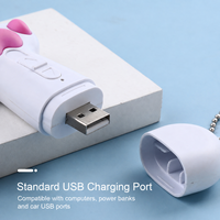 Stylo laser portable USB 3 LED, jouet laser pour chat, outil d'entraînement pour animaux de compagnie avec 5 motifs