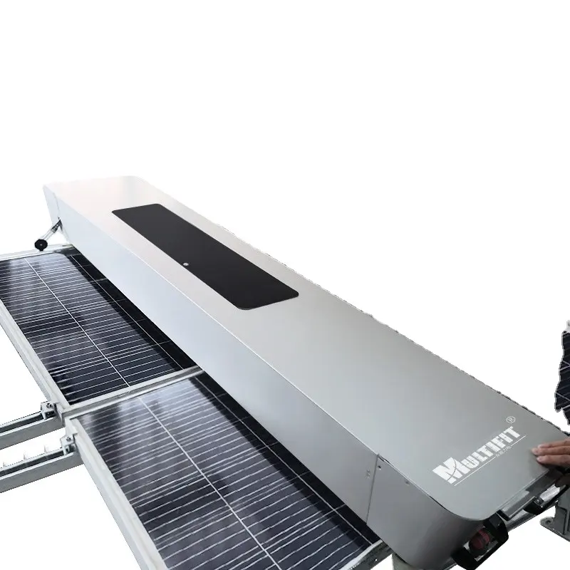 Robot Làm Sạch Máy Phát Điện Năng Lượng Mặt Trời Đa Năng Bàn Chải Lăn Tấm Năng Lượng Mặt Trời 400W Máy Rửa Tự Động Phun Nước