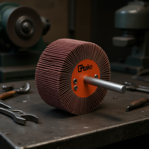 TTAKE Take Abrasive Cloth Flap <b>Wheel</b> 60x50 Mm With Shank For <b>Grinding</b> And Polishing - Product Image 3