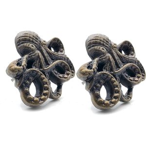 REPLICARTZ Poignées et boutons de porte en fonte marron antique et métal Octopus Lot de 2 pour la décoration intérieure - Product Image 5