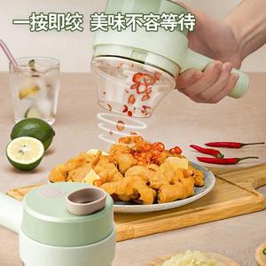 Coupe-<span class=keywords><strong>légumes</strong></span> <span class=keywords><strong>électrique</strong></span> multifonctionnel <span class=keywords><strong>pour</strong></span> la maison et la cuisine bon marché hachoir broyeur d'ail outils gadgets de cuisine intelligents - Product Image 3