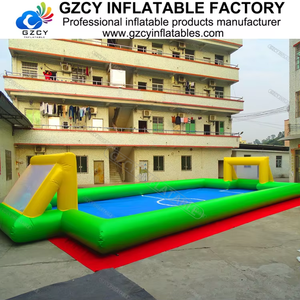 Il <span class=keywords><strong>campo</strong></span> di calcio gonfiabile all'ingrosso del <span class=keywords><strong>campo</strong></span> di calcio del PVC con il modello della tela cerata del ventilatore con il Logo stampato include gli accessori di riparazione - Product Image 2