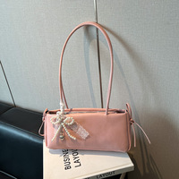 Sac à bandoulière sous le bras, style coréen, mignon, frais, tendance, avec nœud, polyvalent, sac à main