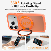 Coque de téléphone magnétique rotative avec support, en PC rigide et TPU souple, protection intégrale pour iPhone 17 18 Pro Max