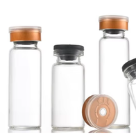 Flacons en verre transparents scellés par sertissage pour cosmétiques et poudres lyophilisées – Contenants vides
