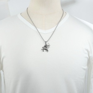 ยูนิค ซีนทอร์จี้สแตนเลสสร้อยคอผู้ชายสัตว์ราศีฮิปฮอปเสื้อกันหนาวเครื่องประดับของขวัญ - Product Image 4