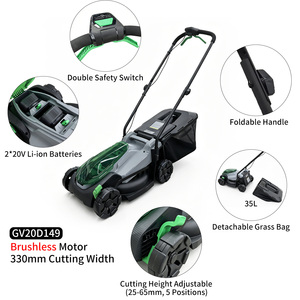 <span class=keywords><strong>Tondeuse</strong></span> à gazon professionnelle VERTAK 2*20V, <span class=keywords><strong>batterie</strong></span> Li-ion, moteur sans balais, mini-<span class=keywords><strong>tondeuse</strong></span> électrique de jardin sans fil - Product Image 2