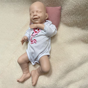 18-дюймовая (45,7 см) <span class=keywords><strong>2</strong></span>,6-килограммовая полностью силиконовая кукла-реборн, реалистичная новорожденная девочка, мягкая, для самостоятельной сборки, кукла Апрель - Product Image 6