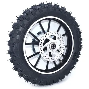 <span class=keywords><strong>Roue</strong></span> avant ou <span class=keywords><strong>arrière</strong></span> de 2,50-<span class=keywords><strong>10</strong></span> pouces, pneu de <span class=keywords><strong>10</strong></span> pouces, jantes en aluminium avec frein et pignon pour mini moto tout-terrain à essence ou électrique chinoise - Product Image 5