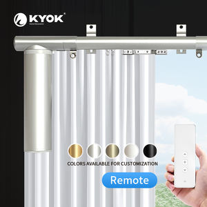 Motor de control remoto KYOK para riel elíptico plateado - Riel de cortina eléctrico silencioso para el hogar moderno - Product Image 3