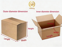 Cartons durables pour fruits et légumes, carton ondulé à double paroi, antichoc, pour l'expédition de fruits fragiles