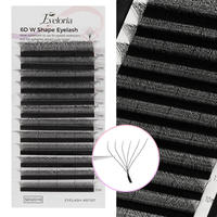 Extensions de cils en cachemire de haute qualité, volume russe facile à poser, cils noirs mats, cils en velours, vente en gros individuelle