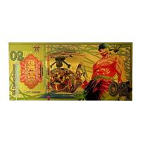 8 Styles de Cartes de Collection de Souvenirs Commémoratifs en Plastique Doré Gaufré Holographique, Thème Épée de Pirate