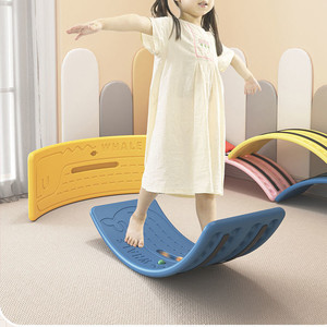 Balançoire à bascule pour enfants, planche d'<span class=keywords><strong>équilibre</strong></span> avec balles, entraînement sensoriel, planche à bascule, équipement d'entraînement, jouet d'activité pour enfants - Product Image 6