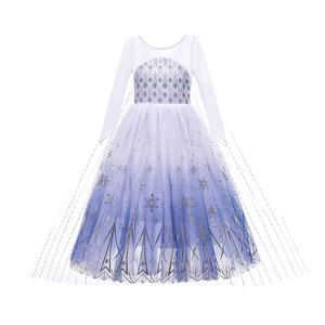 ชุดเดรสแขนยาวลายเจ้าหญิงเอลซ่า,แขนยาวคริสต์มาสปาร์ตี้ผู้หญิง - Product Image 2