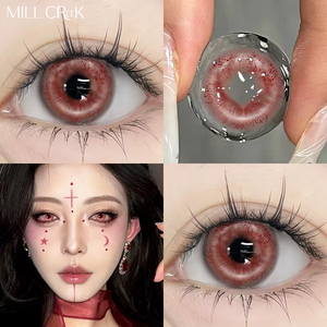 Lentilles de contact <span class=keywords><strong>Halloween</strong></span> exagérées, douces, trois tons, design audacieux pour cosplay, fête costumée, vente en gros - Product Image 6