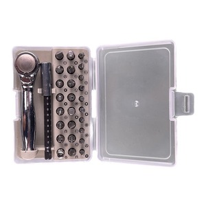 Mini Ratchet Wrench 1/4 Inch Fly Socket Dual Drive 72 Tooth Bit Set Flathead Phillips Head For Narrow Spaces - Product Image 2