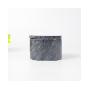 Natural Marble Seal Jar Food storage marble container box stackable grain nut storage jar for Kitchen Accessories 7 X 6