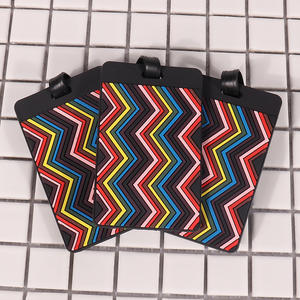 Tag bagasi dapat disesuaikan bunga matahari bunga warna-warni Tag identitas barang untuk perjalanan jarak jauh dan pendek - Product Image 4