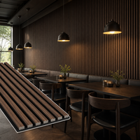 Panneaux muraux acoustiques en bois à lattes OEM ODM, insonorisants, Akupanel, haute densité, modernes, pour salles de classe et salles de réunion