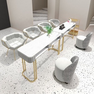 Hot Sale Modern Beauty Metal Optional <b>Nail</b> Table with dust collector Ladies Salon Manicure Station Furniture <b>Nail</b> Tables - Product Image 3