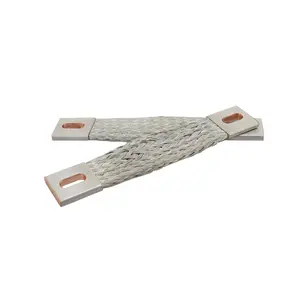 flexible tinned braided busbar wire copper ground strap