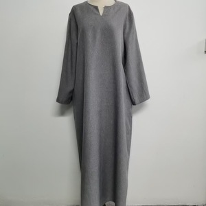 Nouvelle Robe Ample 2026 Couleur Unie Élégante Grande Taille Jupe Longue Manches Longues Décontractée et Tendance - Product Image 4