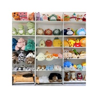 Jouets en peluche super doux en coton de 10 à 20 cm pour machine à griffes de type grue, mini machine à griffes, animaux en peluche