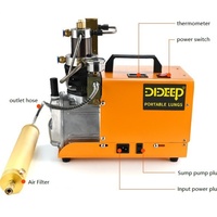 DIDEEP Modèle 009 Compresseur Électrique Submersible en Acier pour Respiration Sous-Marine, Rapide, Inodore, Haute Pression 40Mpa 220V 1800W