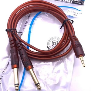 Adaptador de 3,5mm a <span class=keywords><strong>doble</strong></span> conector de 6,5mm, <span class=keywords><strong>Cable</strong></span> de Audio <span class=keywords><strong>doble</strong></span> <span class=keywords><strong>macho</strong></span> de 6,35mm, conector Mono de 1/4 "a estéreo de 1/8", <span class=keywords><strong>cable</strong></span> auxiliar de 3,5mm - Product Image 2