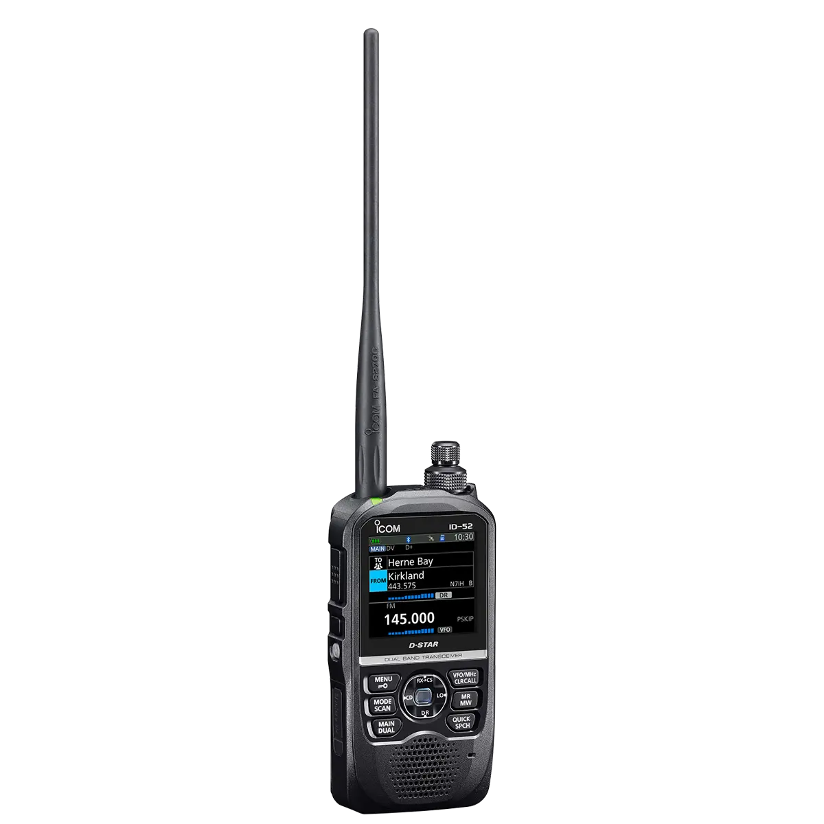 icom ID-52A VHF/UHF DIGITAL TRANSCEPTOR Multi-Função D-STAR Bander Dupla com Display Colorido e Bluetooth