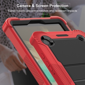 Personnalisé 8.7 pouces pour <span class=keywords><strong>Samsung</strong></span> <span class=keywords><strong>Tab</strong></span> A9 Hard PC Cover Portable Tablet Case avec support invisible Plastic Back Silicone Bumper Case - Product Image 4