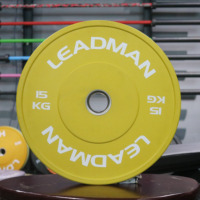 Plaques de Pare-chocs en Caoutchouc Fitness d'Usine Haltères d'Haltérophilie 5kg 10kg 15kg 20kg 25kg Ensemble de Disques de Poids Calibrés pour la Gym