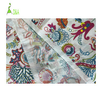 Tissu floral de haute qualité, coton imprimé, textile tissé, matière première pour robe ou chemise de fille