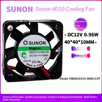 Ventilador de Refrigeración SUNON MB40101V2-0000-G99 4010 de 4CM, Plástico, Levitación Magnética DC, 12V 0.96W