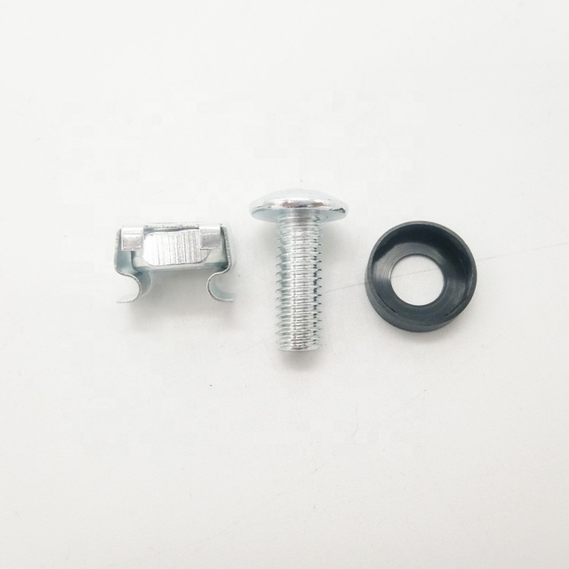 4 Pack M6 X 16mm Screws and Cage Nuts for Server Shelf Cabinets Rack Mount